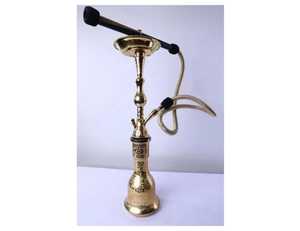 Cachimba Árabe Tradicional Egipcia de Latón Lacado de Lujo en Oferta, 65 cm - Product Image 6