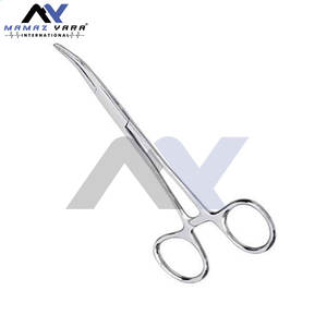 Juego de Pinzas Kelly, Pinzas de Bloqueo, Acero Inoxidable Plateado, Puntas Rectas y Curvas, 5-1/2 Pulgadas, Grado Quirúrgico - Product Image 5