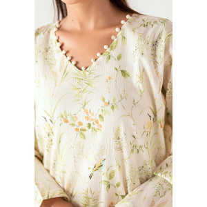 Ensemble Coordonné IUSTTS-806 Imprimé Effet Froissé Décontracté 2 Pièces en Crêpe Longueur au-dessus du Genou Taille XXS pour Printemps/Été - Product Image 4