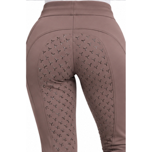 Women Equestrian Riding Breeches Full <b>Seat</b> Silicone Breathable Four-Way <b>Stretch</b> Knitted Jogger Pants High Waist Horseback Riding - Product Image 4