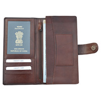Portefeuille en cuir véritable de haute qualité avec blocage RFID Logo personnalisé Pochette pour passeport de voyage d'affaires de luxe en cuir PU