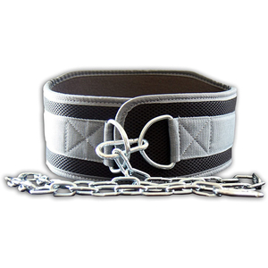 Cinturón de inmersión de levantamiento de pesas de neopreno personalizado de 6 "con accesorio de cadena pesada de 36" Soporte de cintura más cómodo y dominadas con peso - Product Image 5