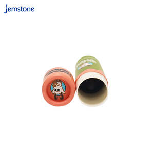 Tube de déodorant en carton, cylindre de baume à lèvres, emballage rond personnalisé imprimé, écologique, tube de baume à lèvres en papier à visser - Product Image 2