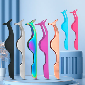 Pinzas de Volumen para Pestañas de Acero Inoxidable de Alta Calidad Profesional al por Mayor, Reutilizables, con Logotipo Personalizable, Inclinadas, para Cejas - Product Image 2