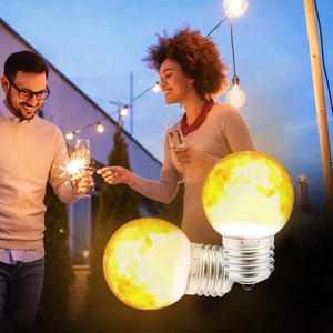 Lámparas de mesa LED de sal rosa del Himalaya Estilo de lujo Sombra Cuerpo de plástico Fuente de alimentación de CA Artesanía natural Pakistán E26/E14 Base de bombilla - Product Image 2