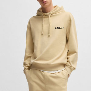 Sudadera con Capucha para Hombre de Color Sólido de Alta Calidad, Precio al por Mayor, Servicio OEM, con Capucha y Cordones, con Logotipo Personalizado y Bolsillos Tipo Canguro - Product Image 1