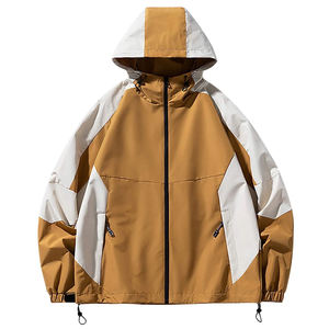 Sudaderas cortavientos para hombre, chaqueta con cremallera y capucha, manga larga a prueba de viento, prendas de vestir, sudaderas con capucha - Product Image 1