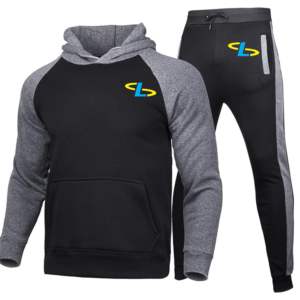 Chándal deportivo para hombre, chándal a rayas de poliéster, chándal para hombre, chándal de invierno con cremallera completa, trajes para correr - Product Image 2