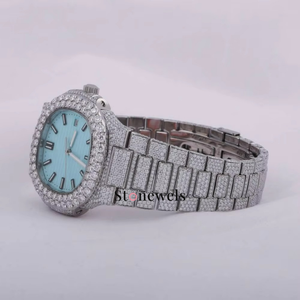 GIA/IGI certificado nuevo lujo diamante natural VVS Moissanite reloj Hip Hop Mecánico Oro automático para envío directo mujeres hombres - Product Image 3