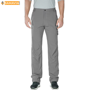 men's mid weight Knit Polyester Pants Casual <b>Trousers</b> with Canvas Fabric <b>Elastic</b> <b>Waist</b> Comfortable Fit Tradable Daily Bottomwear - Product Image 1