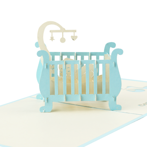 Hecho a mano 3D Pop Up Baby Shower tarjetas al por mayor fabricante de tarjetas de felicitación - Product Image 4