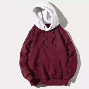 Sweats à capuche et sweat-shirts pour hommes de qualité supérieure Sweats à capuche classiques de couleur bicolore avec cordon de serrage Boxy Fit Causal Hoodies en meilleure vente - Product Image 4