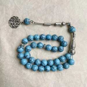 สร้อยข้อมือลูกประคำ33ลูกปัดหินโมราสำหรับสวดมนต์ของขวัญทางศาสนาสำหรับพิธี dhikr Eid al-fitr อิสลามบูชามุสลิม - Product Image 5