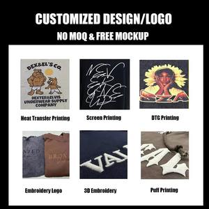 เสื้อยืดสกรีนลายตามสั่งพิมพ์ดีทีจีเสื้อยืดวินเทจผ้าฝ้ายฟอกสีไซส์ใหญ่ - Product Image 6