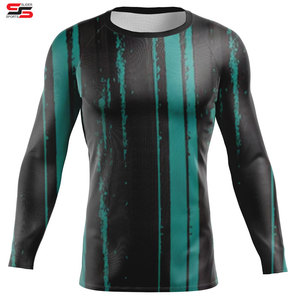 Couche de base à manches longues pour gymnastique athlétique de compression unisexe pour MMA et BJJ Uniforme unisexe à manches longues - Product Image 5