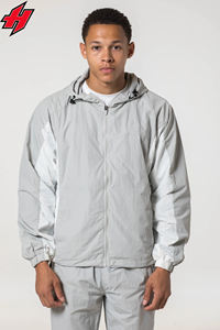 ชุดกีฬาน้ำหนักเบาชุดวอร์มกันลมสองชิ้นสำหรับผู้ชายชุดวอร์มกันลมออกแบบโลโก้ได้ตามต้องการ - Product Image 2