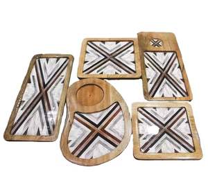 Tabla de cortar de madera Natural de gran venta, tabla de cortar de madera para Pizza de forma personalizada con mango, plato de corte de queso - Product Image 3