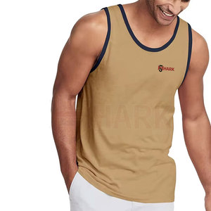 เสื้อกล้ามสำหรับยิมของผู้ชายชุดออกกำลังกายถักแบบลำลองระบายอากาศ - Product Image 1