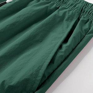 Men's Quick-Drying Anti-Wrinkle Cotton <b>Cargo</b> <b>Shorts</b> <b>Elastic</b> <b>Waist</b> Drawstring Solid Pattern for Summer Gym Workout Casual Style - Product Image 3