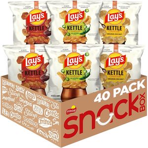 Papas Fritas Lay's Kettle Cooked, Paquete Variado, 0.85 Onzas (Paquete de 40) - Product Image 1