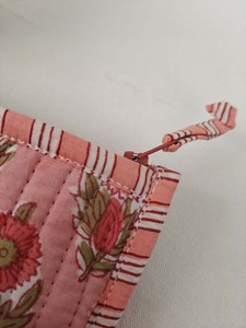 Cartera de Tela Acolchada Pequeña, Hecha a Mano, de Lujo, Ecológica y Duradera para Mujer, Portátil, con Cremallera Floral, Monedero Compacto - Product Image 2