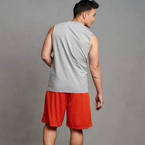 กางเกงขาสั้นผู้ชายเอวสูงถึงเข่า ผ้าถักโพลีเอสเตอร์ 100% พร้อมเชือกผูกสองชั้นแบบสั่งทำพิเศษ กระเป๋าซิป ยืดหยุ่นได้ - Product Image 2