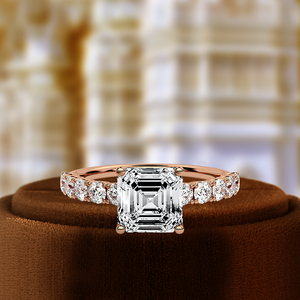 แหวนเพชรทรง Asscher 1 กะรัต รับรองโดย IGI เพชรเพาะเลี้ยงในห้องปฏิบัติการ แหวนหมั้นทองคำขาว 14k ดีไซน์เรียบหรู สำหรับงานปาร์ตี้ งานแต่งงาน และวันครบรอบ - Product Image 3