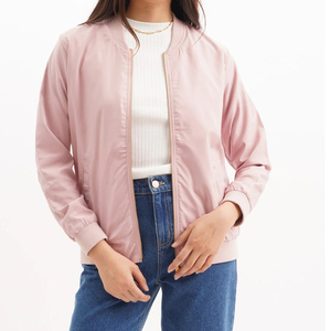 100% Venta caliente chaquetas cortavientos para mujer Color negro a prueba de viento cremallera cortavientos chaquetas de mujer - Product Image 1