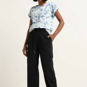 Ropa de calle de verano con cuello abierto para mujer, camisetas de talla grande de algodón transpirable con logotipo personalizado, diseño de cuello Polo, tela estampada al por mayor - Product Image 5