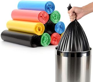 Diseño de fuelle inferior de impresión de huecograbado de basura de PE biodegradable para transporte de residuos domésticos-Vietnam ODM Pedido personalizado Mejor precio - Product Image 5