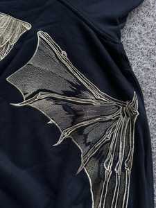 Sudadera con capucha bordada personalizada para hombre, 100% algodón, 450GSM, venta al por mayor - Product Image 6