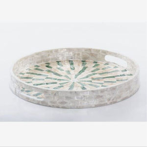 ชามช็อคโกแลตตกแต่งลายมุก สไตล์โมเดิร์นหรูหรา สีสั่งทำได้ ใช้กับเครื่องล้างจานได้ ทำด้วยมือ ใช้เป็นที่รองแก้วและถาดเสิร์ฟ - Product Image 3