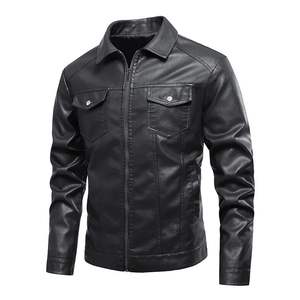 Classy Vintage <b>Leather</b> <b>Jacket</b> for <b>Men</b> and Women with <b>Faux</b> Fur Made From Durable Canvas Fabric - Product Image 1