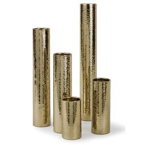 Attractive Gold Metal Flower <b>Vase</b> Different Shape and Size Living Room Side Table Decorative <b>Set</b> of 5 Side Flower Pot and <b>Vase</b> - Product Image 1