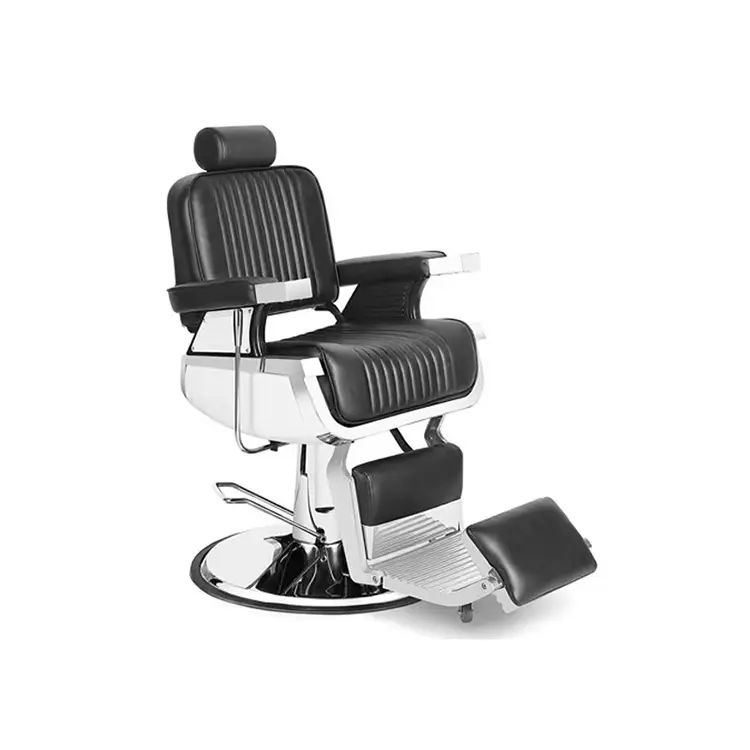 Vintage Reclining Chair Hydraulic Barbershop Beauty Spa Styling Tattoo Equipment Heavy Duty Professional Salon Barber Chair