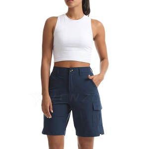 กางเกงขาสั้นออกกำลังกายเอวสูงสำหรับผู้หญิง ผ้าเนื้อยืด แห้งเร็ว เป็นมิตรกับสิ่งแวดล้อม สวมใส่สบาย เหมาะสำหรับการออกกำลังกายและไลฟ์สไตล์แอคทีฟ - Product Image 5