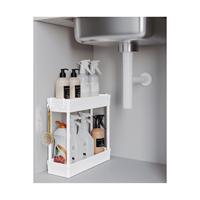 Rafata multi-usages 2 couches évier organisateur suspendu salle de bain organisateur armoire organisateur étagère