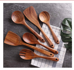 ชุดช้อนไม้ทำมือคุณภาพพรีเมียม งานฝีมือประณีต อุปกรณ์ครัวสำหรับงานเลี้ยง จากประเทศอินเดีย - Product Image 1