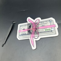 Outil magnétique personnalisable pour extensions de cils, réutilisable, durable, professionnel, en acrylique, motif cercle floral
