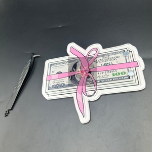 Herramienta de extensión de pestañas con imán de dólar personalizable, azulejo de pestañas acrílico sostenible, círculo, flor, mariposa, Cuadrado para uso en belleza - Product Image 4