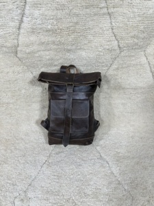 Mochila de cuero genuino de lujo para mujer, mochila informal de cuero de vaca real, mochila de lujo para mujer, bolsa de viaje para mujer - Product Image 2