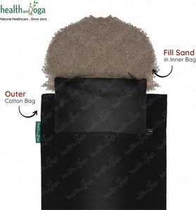 HealthAndYoga Factory approvisionnement personnalisé 0.5kg 1kg 1.5kg 2kg sac de sable yoga fitness entraînement vide sac de sable au meilleur prix de l'Inde. - Product Image 4