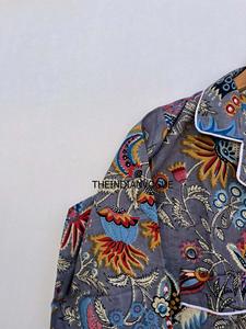 Vente en gros d'usine Costume de nuit 100% coton Vêtements de nuit en coton Ensembles de pyjama Robe Vêtements de nuit Vêtements de nuit Imprimés Ensembles de pyjama Vente en gros OEM - Product Image 5