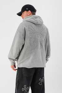 Sudadera con Capucha Extra Grande para Hombre, 100% Algodón, con Bolsillo, Lavado Ácido, Bordada, de Alta Calidad, Oferta al por Mayor para Invierno 2024, Personalizable OEM - Product Image 4