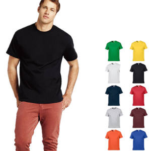 เสื้อยืดไม่มีลายสำหรับผู้ชายผ้าฝ้าย100% 210 GSM แขนสั้นสำหรับชายและหญิงเสื้อยืดเปล่าใช้ได้ทั้งชายและหญิง - Product Image 1