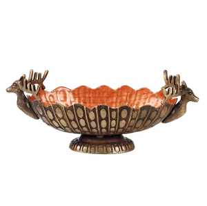 Cuenco decorativo de madera antigua de último diseño, Decoración de mesa de boda, frutas, postre, frutas secas, cuencos para servir, hogar, cocina, mesa de comedor - Product Image 5