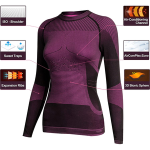 Women's 100% Polyester Winter Breathable Light Weight Waffle Knit <b>Thermal</b> <b>Top</b> Bottom Long John Underwear Set Long Sleeve T - Product Image 4