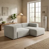 Ensemble de canapé modulaire ultra compact ergonomique avec rembourrage en mousse à mémoire de forme et oreillers, emballage sous vide compressé