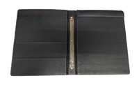 Porte-menu personnalisable en cuir PU format A4, élégant, rectangulaire, pour restaurant, café, hôtel, chambre, avec support en bois pour menu en papier