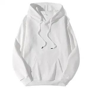 Sudadera con capucha de gran tamaño para hombre personalizada 2024 algodón de peso pesado 400-600GSM transpirable de talla grande para invierno 100% - Product Image 5